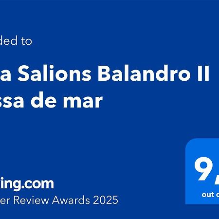 カネット・デ・マールCala Salions Balandro II Tossa De Marアパートメント エクステリア 写真