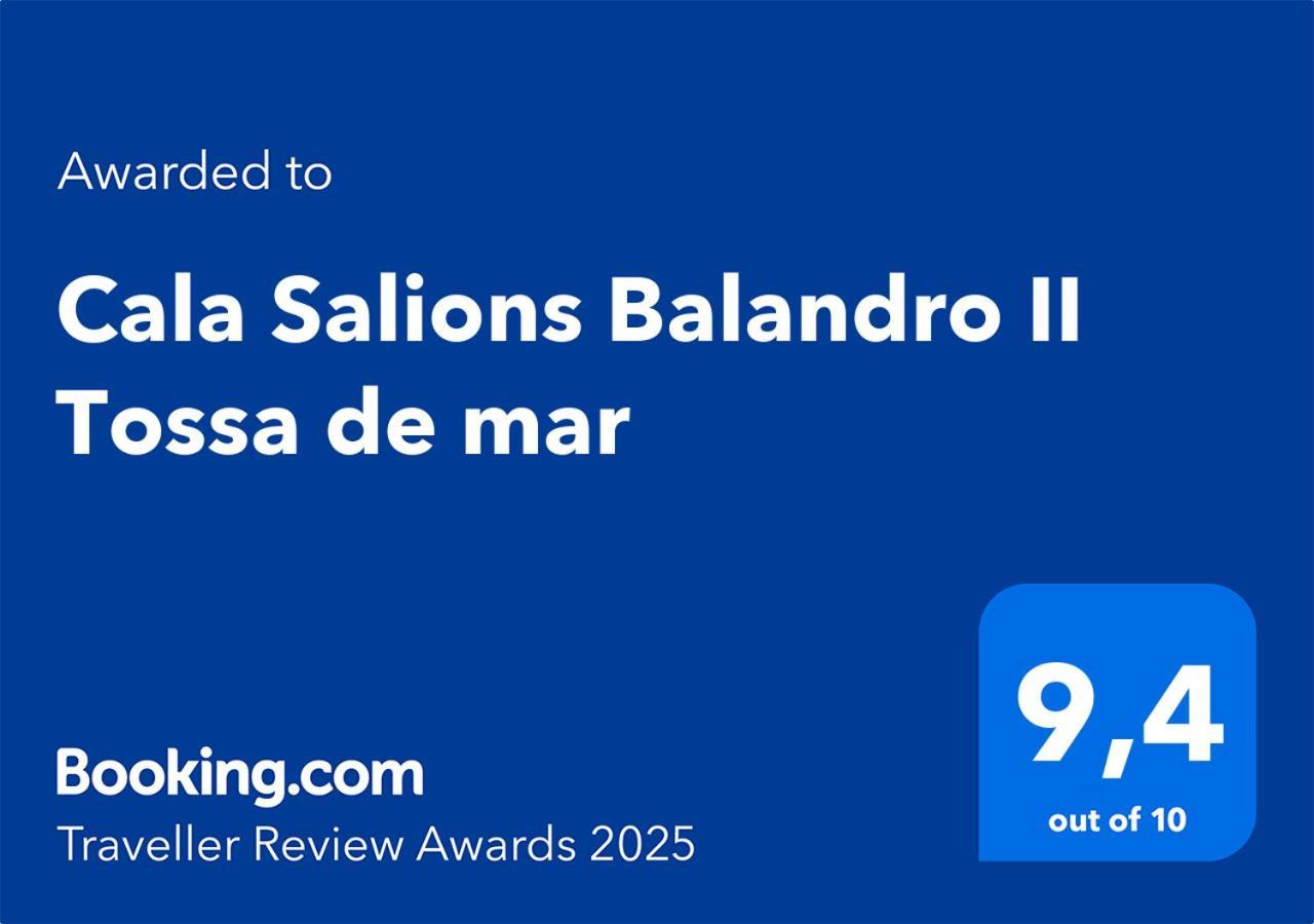 カネット・デ・マールCala Salions Balandro II Tossa De Marアパートメント エクステリア 写真